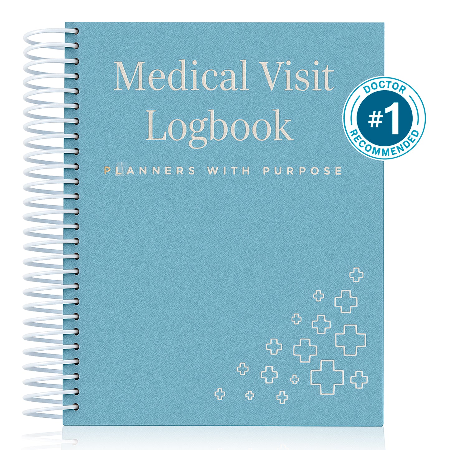 Medical Visit Logbook (A5 or B5) Spiral Bound Medical Planner & Medical History Organizer