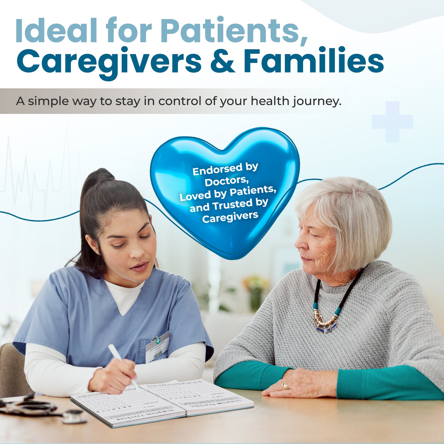 Medical Visit Logbook (A5 or B5) Spiral Bound Medical Planner & Medical History Organizer