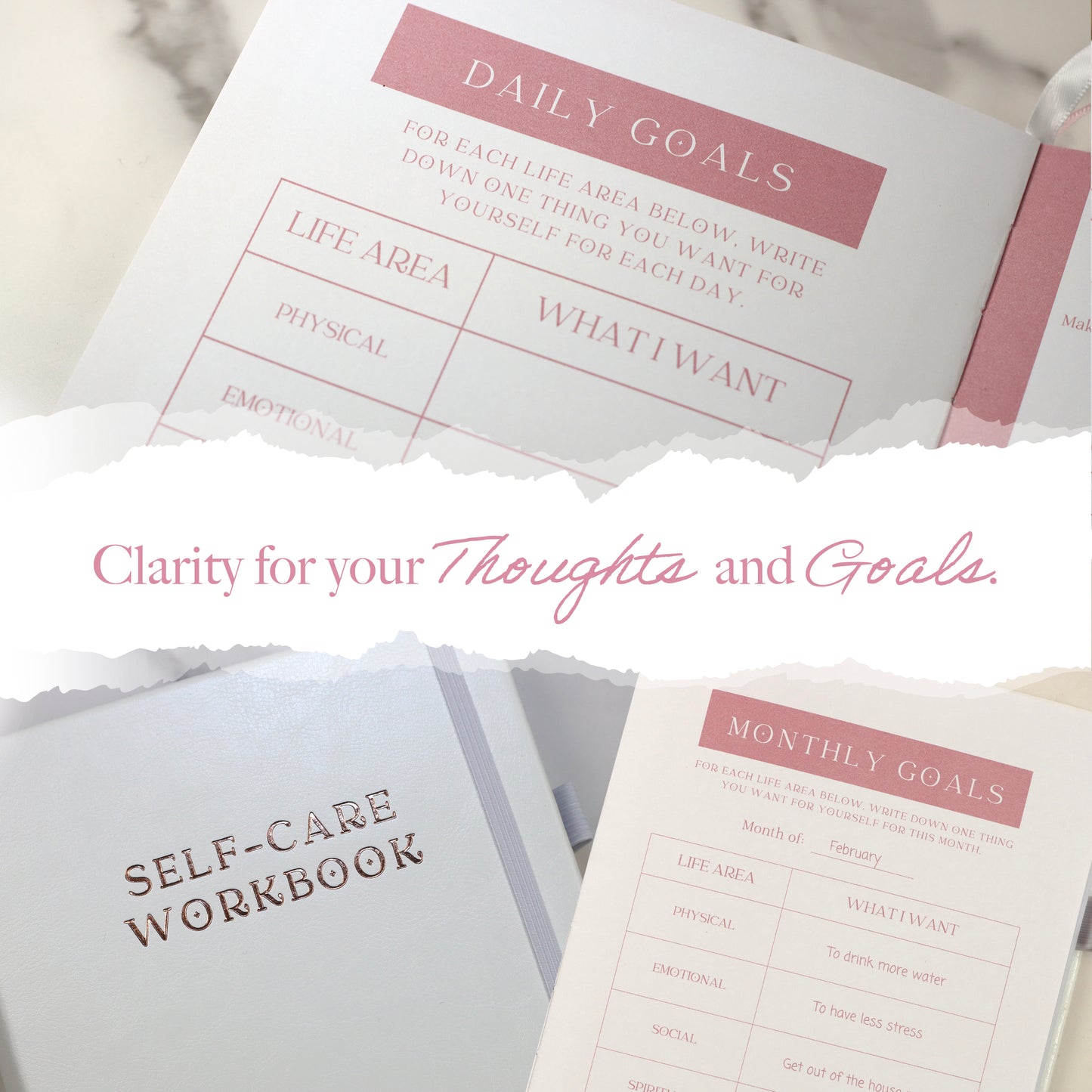 Self Care Workbook Journal (A5 Size)