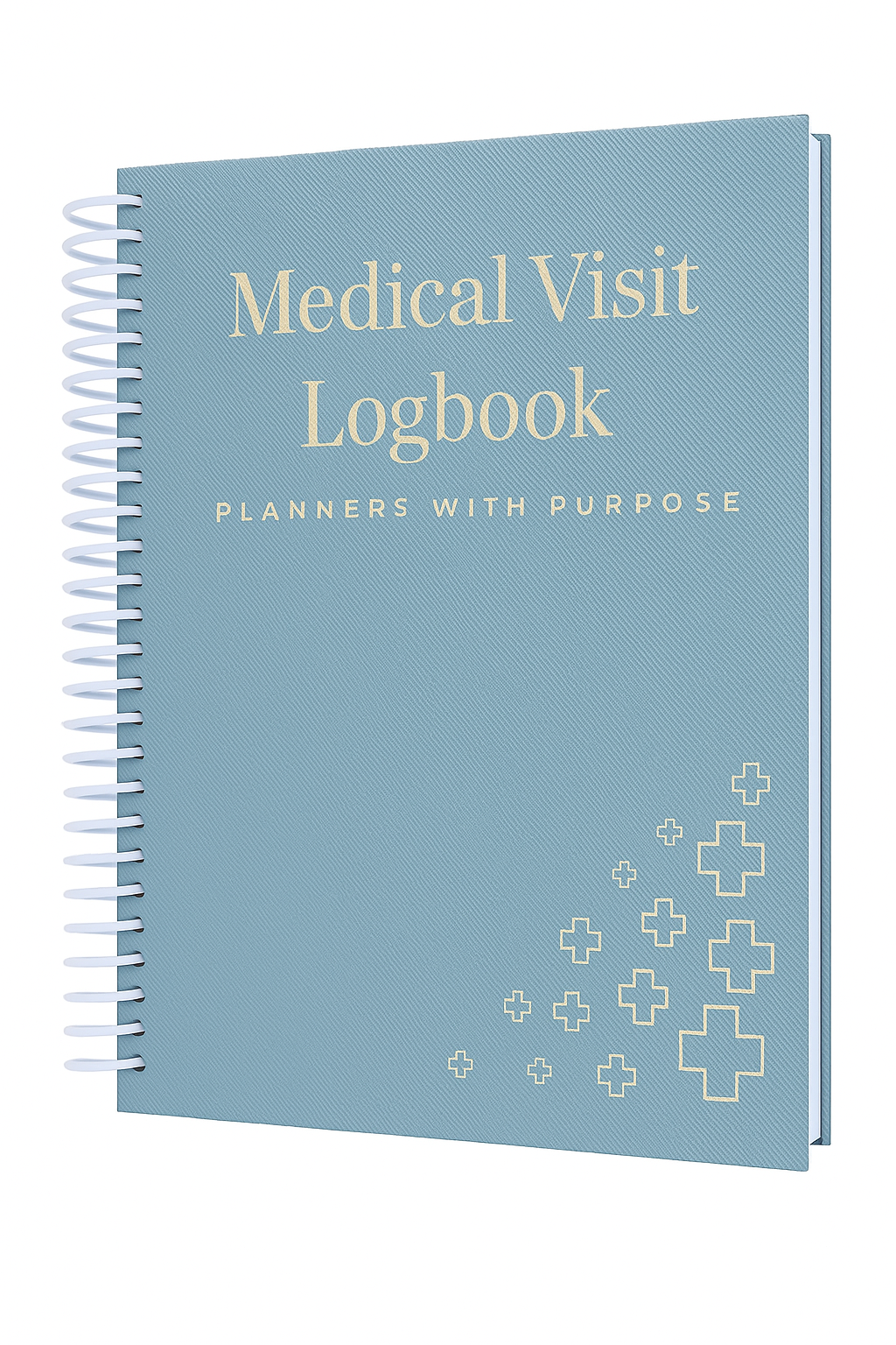 Medical Visit Logbook (A5 or B5) Spiral Bound Medical Planner & Medical History Organizer