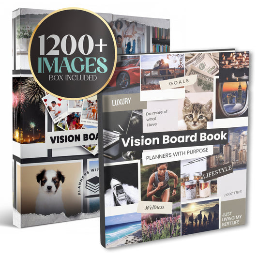 Vision Board Book 1,200+ Images & Quotes Collage Supplies Kit